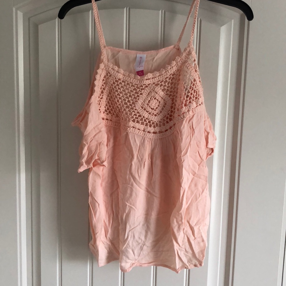 off the shoulder top with detail in front
